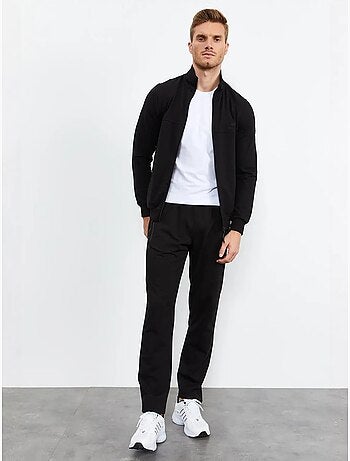 Conjunto de hombre de sudadera con cremallera frontal y pantalón tommy