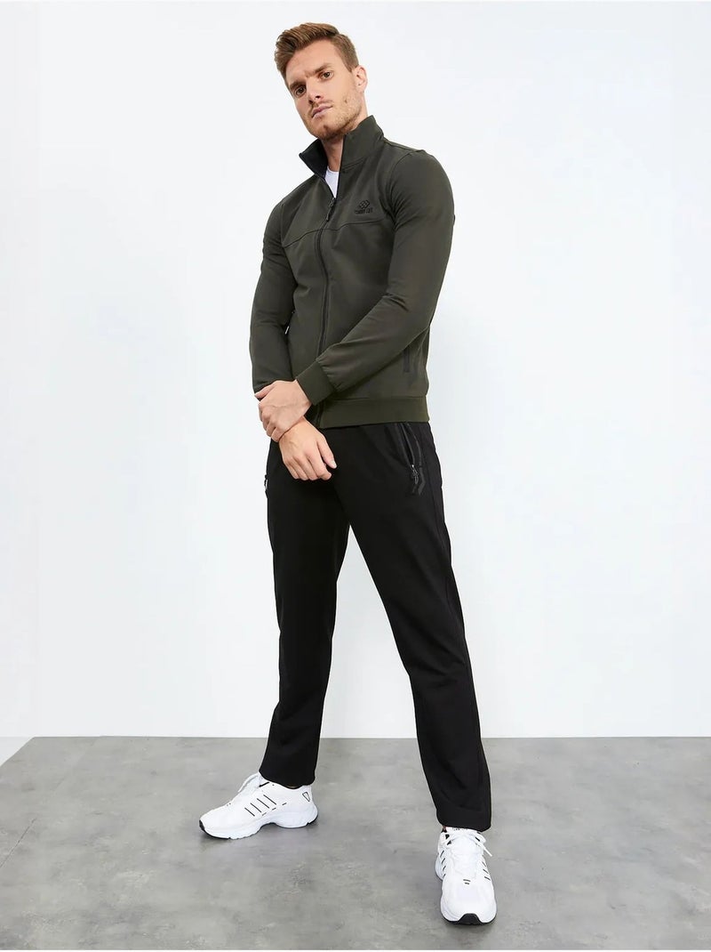 Conjunto de hombre de sudadera con cremallera frontal y pantalón tommy Verde caqui - Kiabi