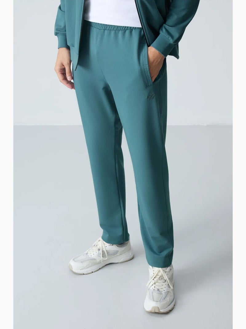 Conjunto de hombre de sudadera con cuello con cremallera y pantalón tommy Azul petróleo - Kiabi
