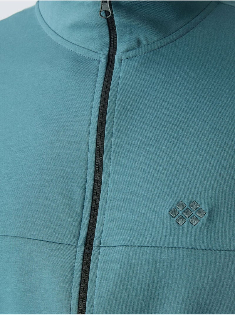 Conjunto de hombre de sudadera con cuello con cremallera y pantalón tommy Azul petróleo - Kiabi