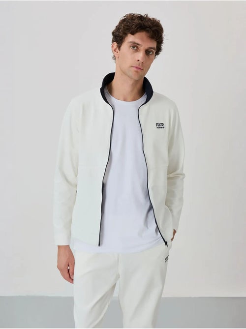 Conjunto de hombre de sudadera con cuello con cremallera y pantalón tommy - Kiabi Conjunto de hombre de sudadera con cuello con cremallera y pantalón tommy - Kiabi