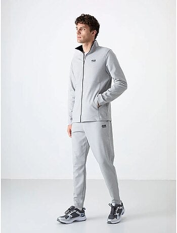 Conjunto de hombre de sudadera con cuello con cremallera y pantalón tommy