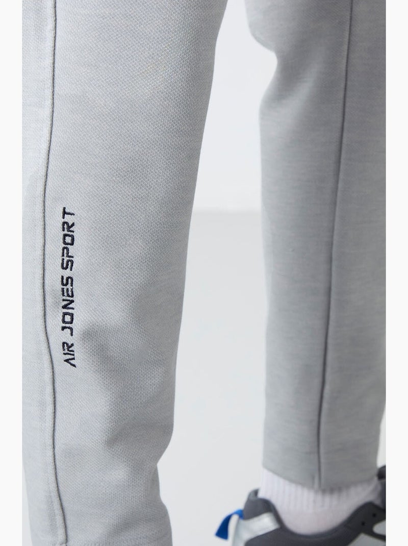 Conjunto de hombre de sudadera con cuello con cremallera y pantalón tommy Gris claro - Kiabi