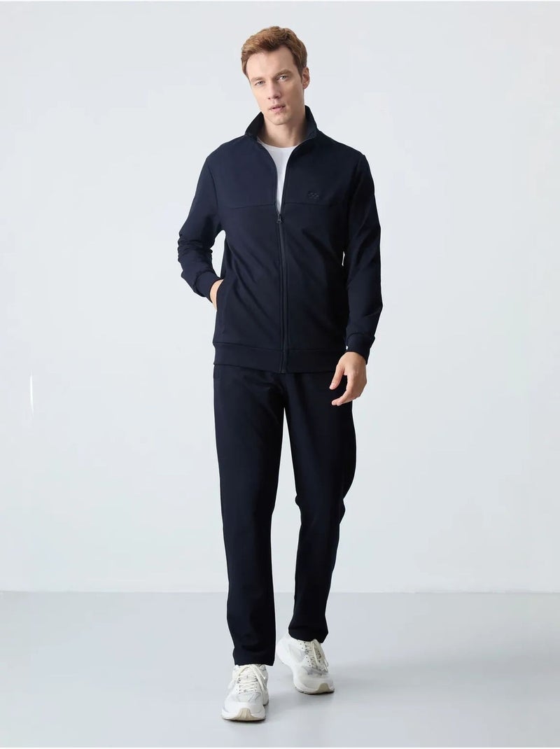 Conjunto de hombre de sudadera con cuello con cremallera y pantalón tommy Negro - Kiabi