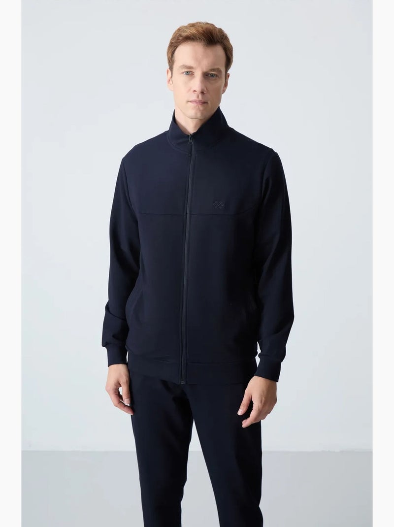 Conjunto de hombre de sudadera con cuello con cremallera y pantalón tommy Negro - Kiabi