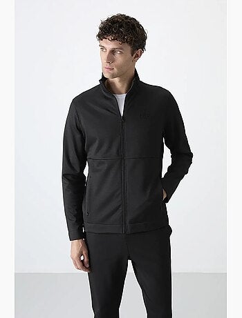 Conjunto de hombre de sudadera con cuello con cremallera y pantalón tommy