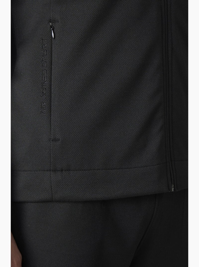 Conjunto de hombre de sudadera con cuello con cremallera y pantalón tommy Negro - Kiabi