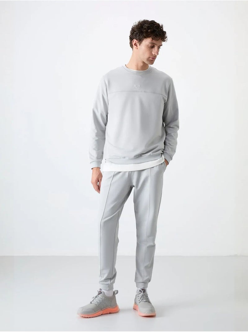 Conjunto de hombre de sudadera de forro polar y pantalón tommy Gris claro - Kiabi