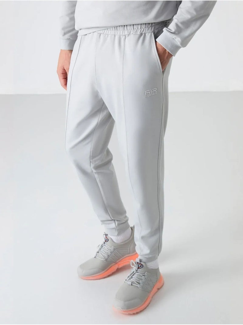 Conjunto de hombre de sudadera de forro polar y pantalón tommy Gris claro - Kiabi
