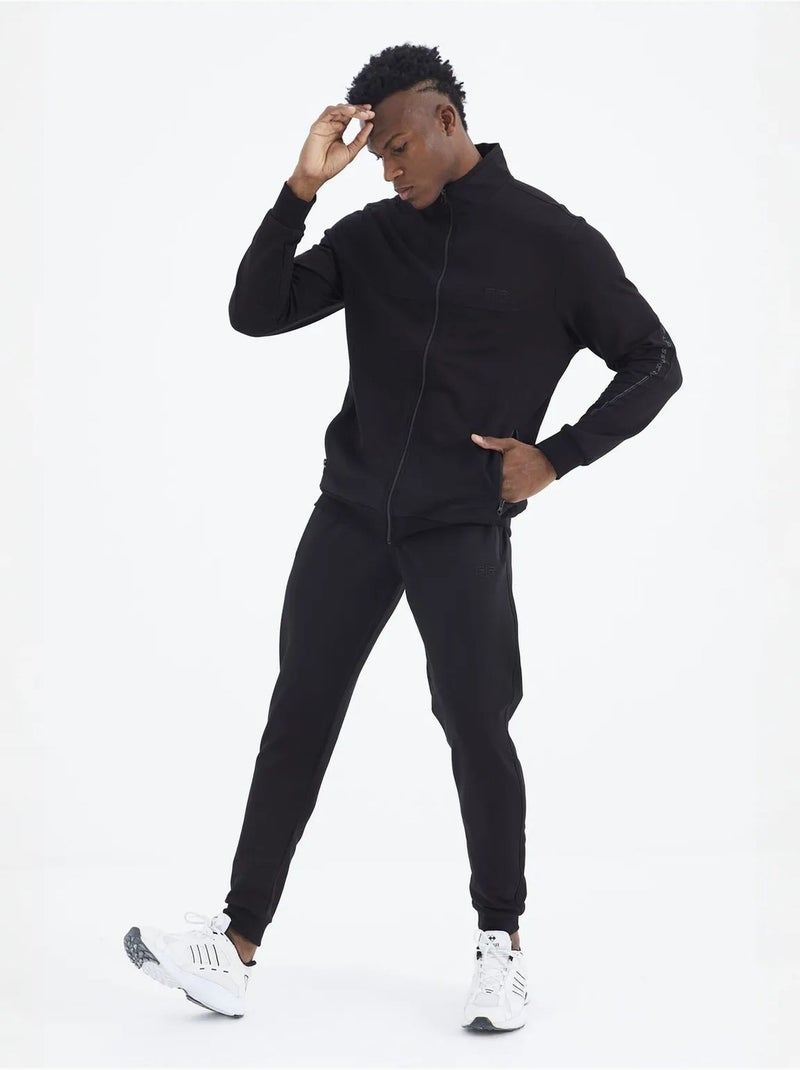Conjunto de hombre de sudadera de forro polar y pantalón tommy Negro - Kiabi