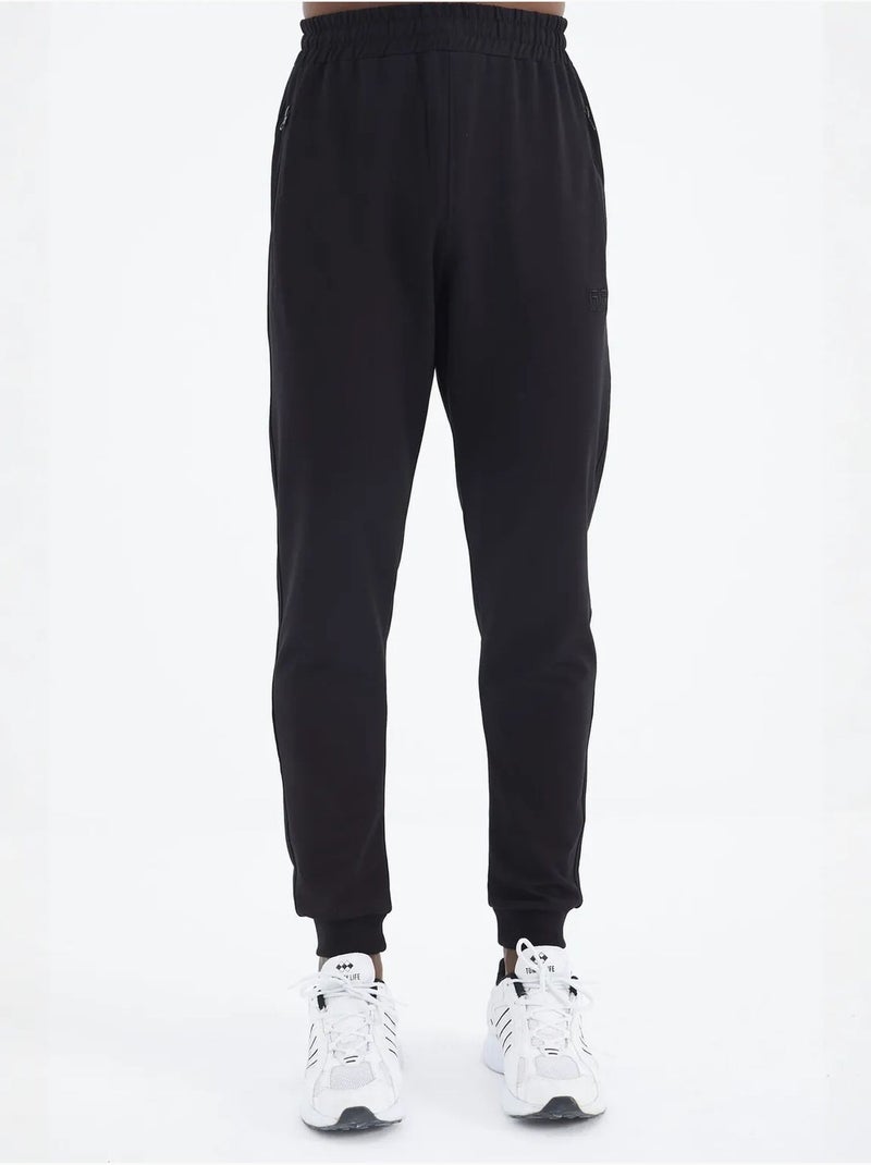 Conjunto de hombre de sudadera de forro polar y pantalón tommy Negro - Kiabi