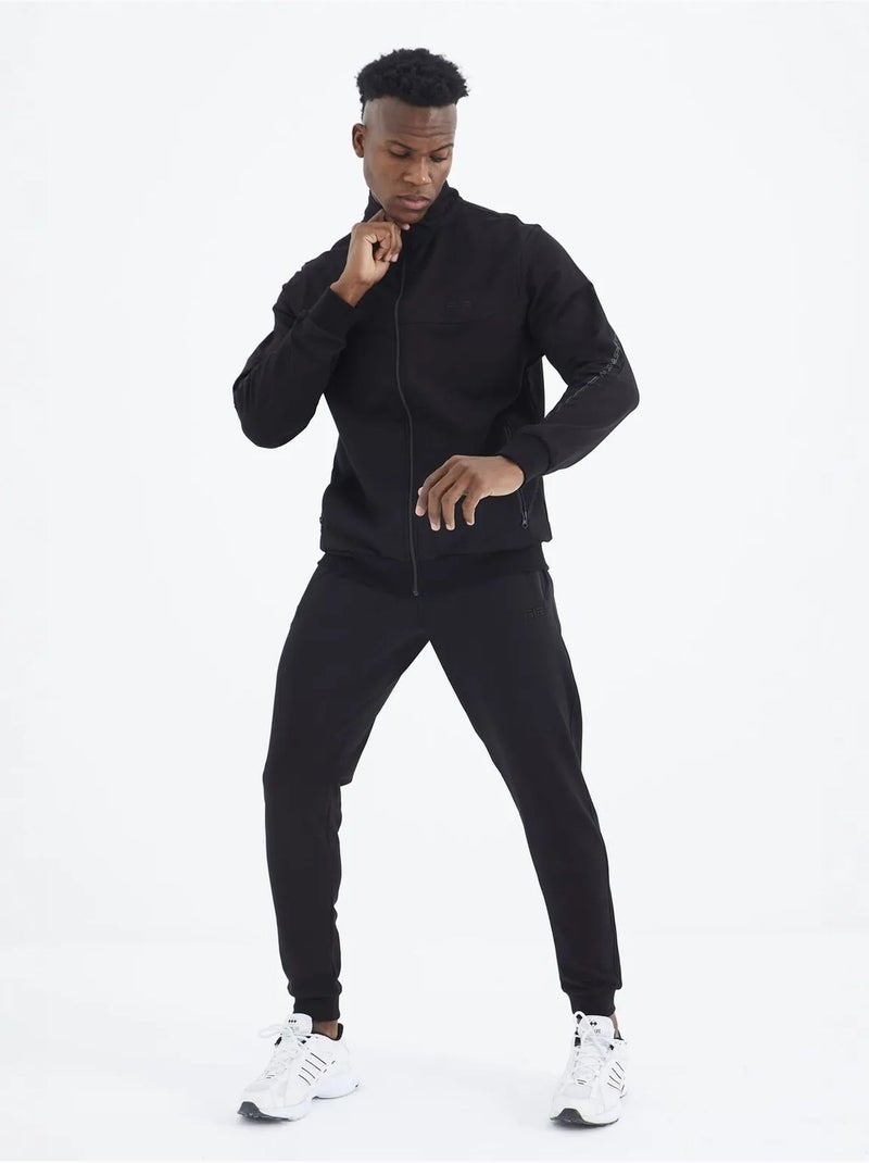 Conjunto de hombre de sudadera de forro polar y pantalón tommy Negro - Kiabi