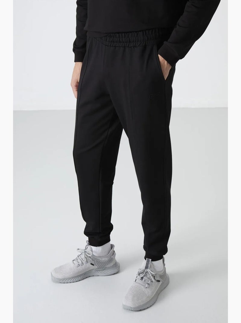 Conjunto de hombre de sudadera de forro polar y pantalón tommy Negro - Kiabi