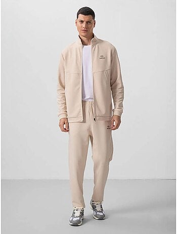 Conjunto de hombre de sudadera de manga larga con cremallera y pantalón tommy