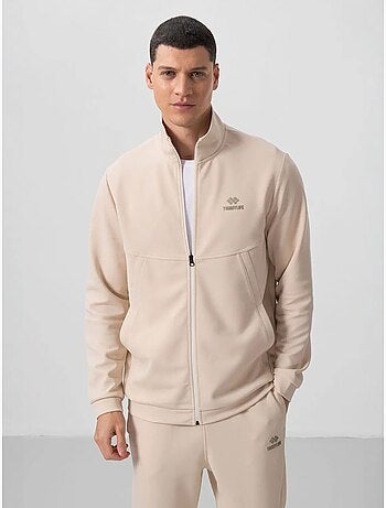 Conjunto de hombre de sudadera de manga larga con cremallera y pantalón tommy