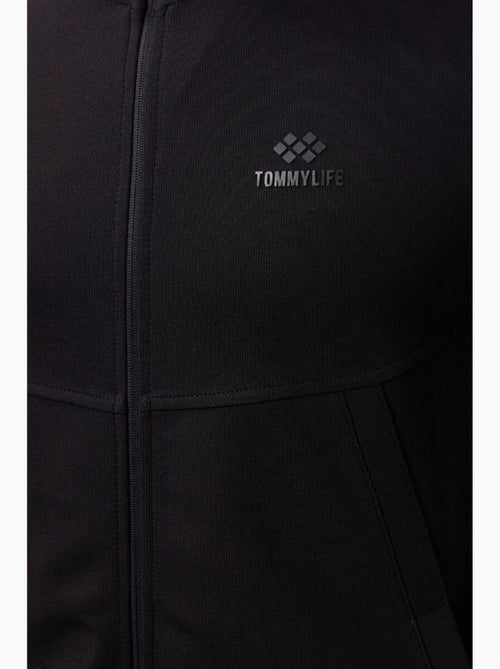 Conjunto de hombre de sudadera de manga larga con cremallera y pantalón tommy - Kiabi Conjunto de hombre de sudadera de manga larga con cremallera y pantalón tommy - Kiabi