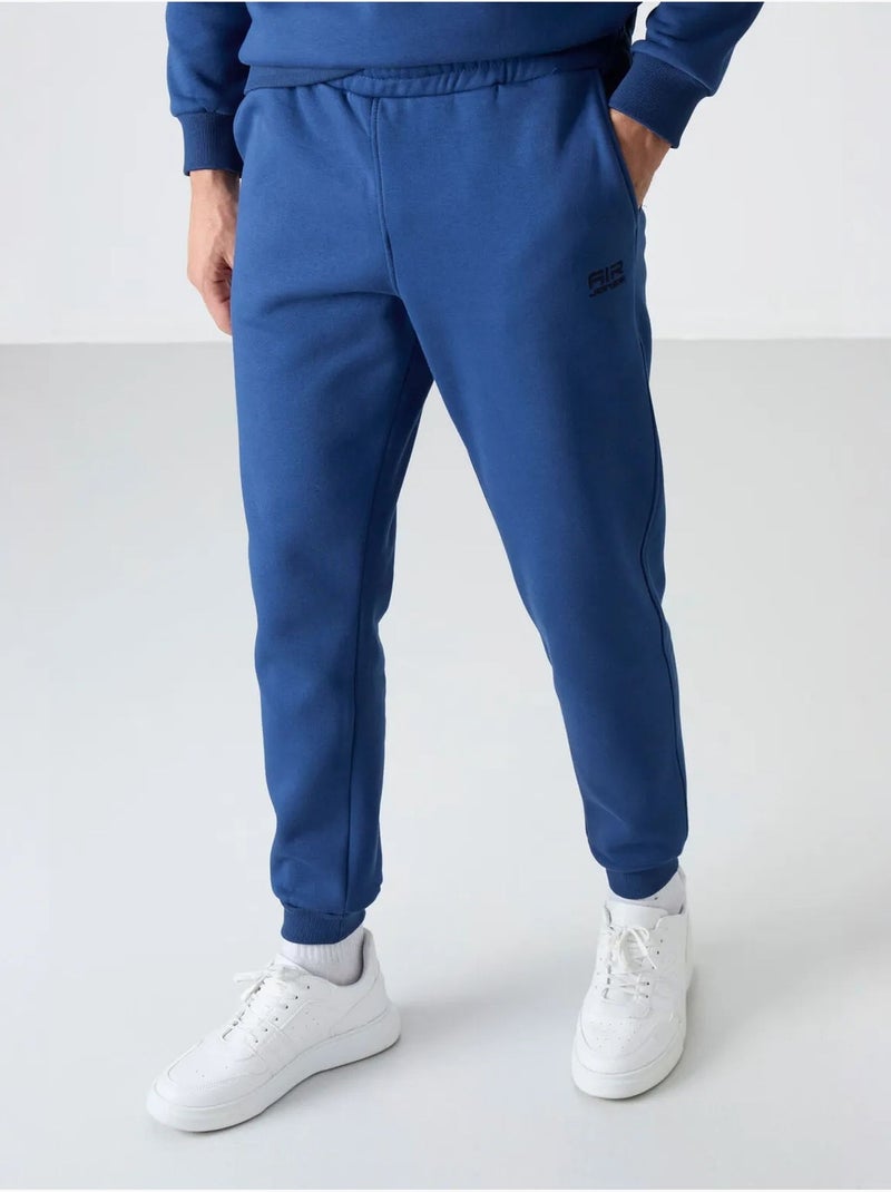 Conjunto de hombre de sudadera y pantalón de felpa de algodón y poliéster tommy Azul - Kiabi
