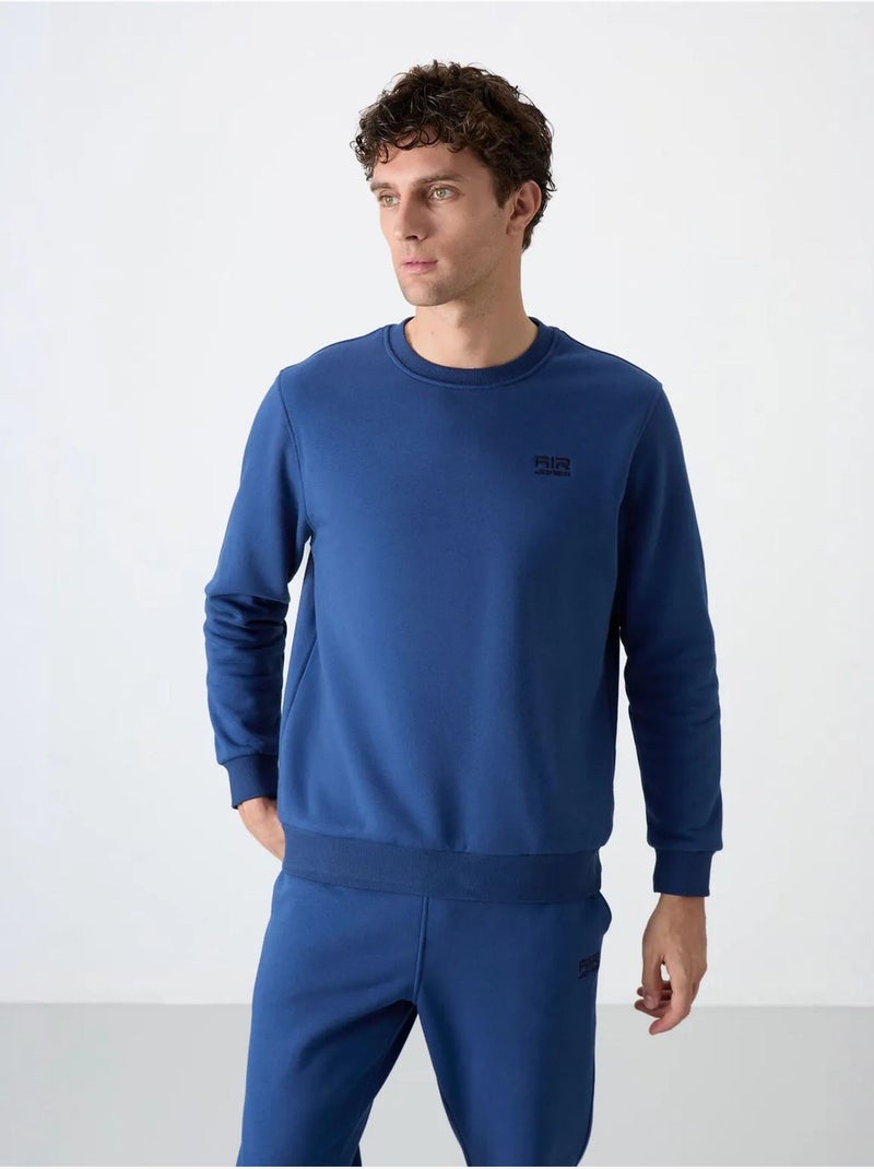 Conjunto de hombre de sudadera y pantalón de felpa de algodón y poliéster tommy Azul - Kiabi
