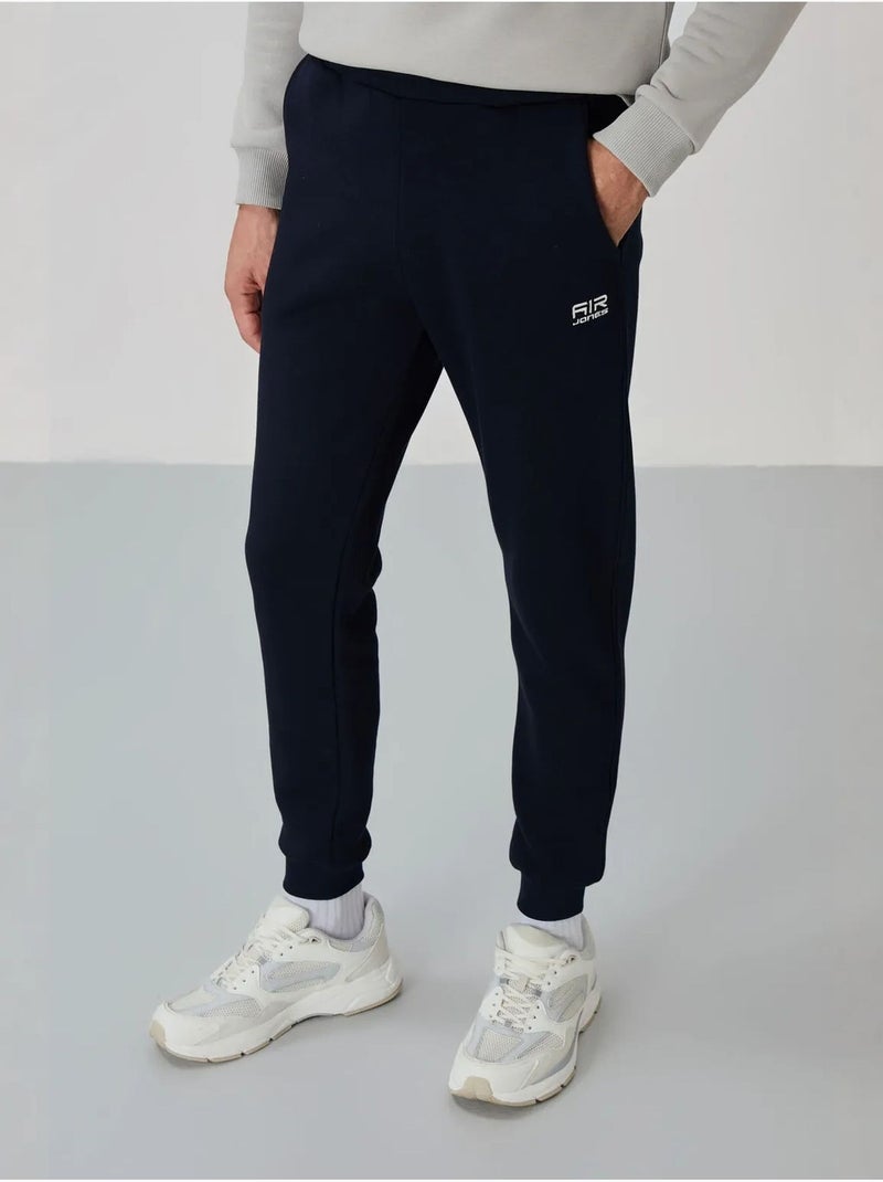 Conjunto de hombre de sudadera y pantalón de felpa de algodón y poliéster tommy Azul marino - Kiabi