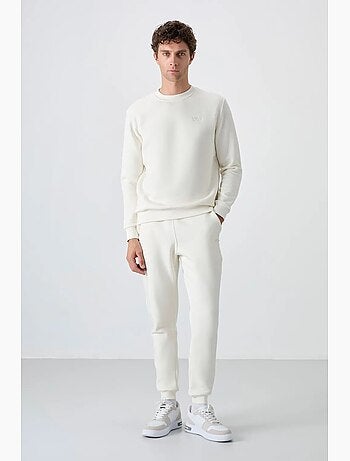 Conjunto de hombre de sudadera y pantalón de felpa de algodón y poliéster tommy