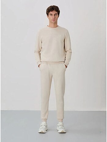Conjunto de hombre de sudadera y pantalón de felpa de algodón y poliéster tommy