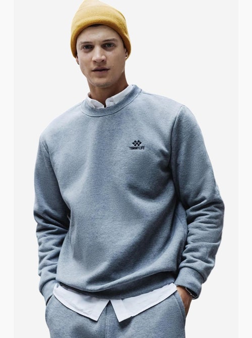 Conjunto de hombre de sudadera y pantalón de felpa de algodón y poliéster tommy - Kiabi