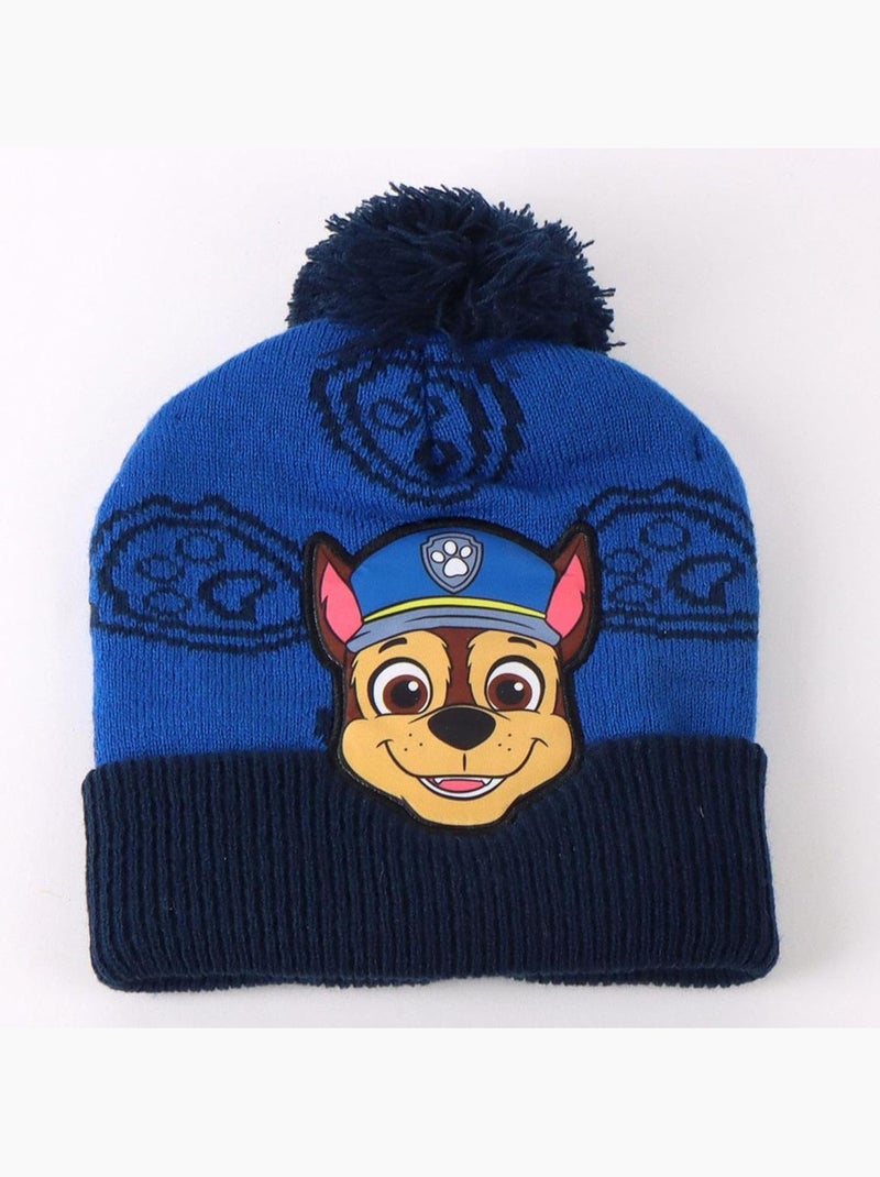 Conjunto de invierno niño Patrulla Canina Gorro guantes y bufanda Azul marino - Kiabi