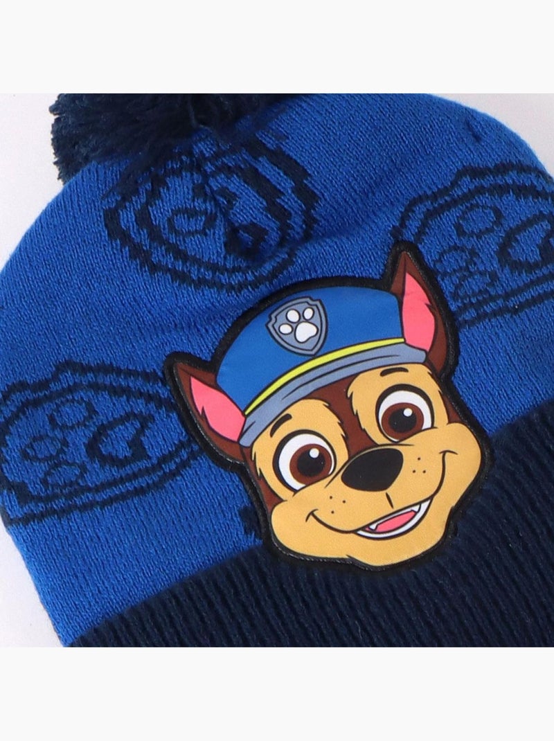 Conjunto de invierno niño Patrulla Canina Gorro guantes y bufanda Azul marino - Kiabi