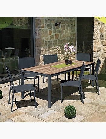 Conjunto de jardín moderno para 6 personas
