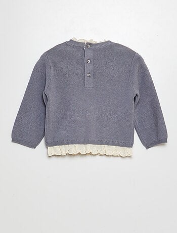 Conjunto de jersey con bordados + legging - 2 piezas