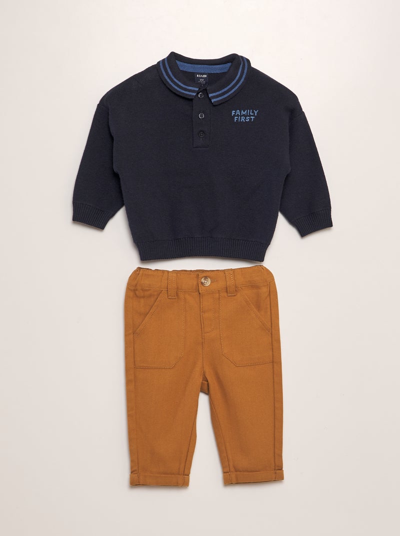 Conjunto de jersey + pantalón - 2 piezas AZUL - Kiabi