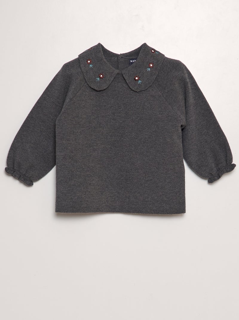 Conjunto de jersey + pantalón de punto compacto - 2 piezas GRIS - Kiabi