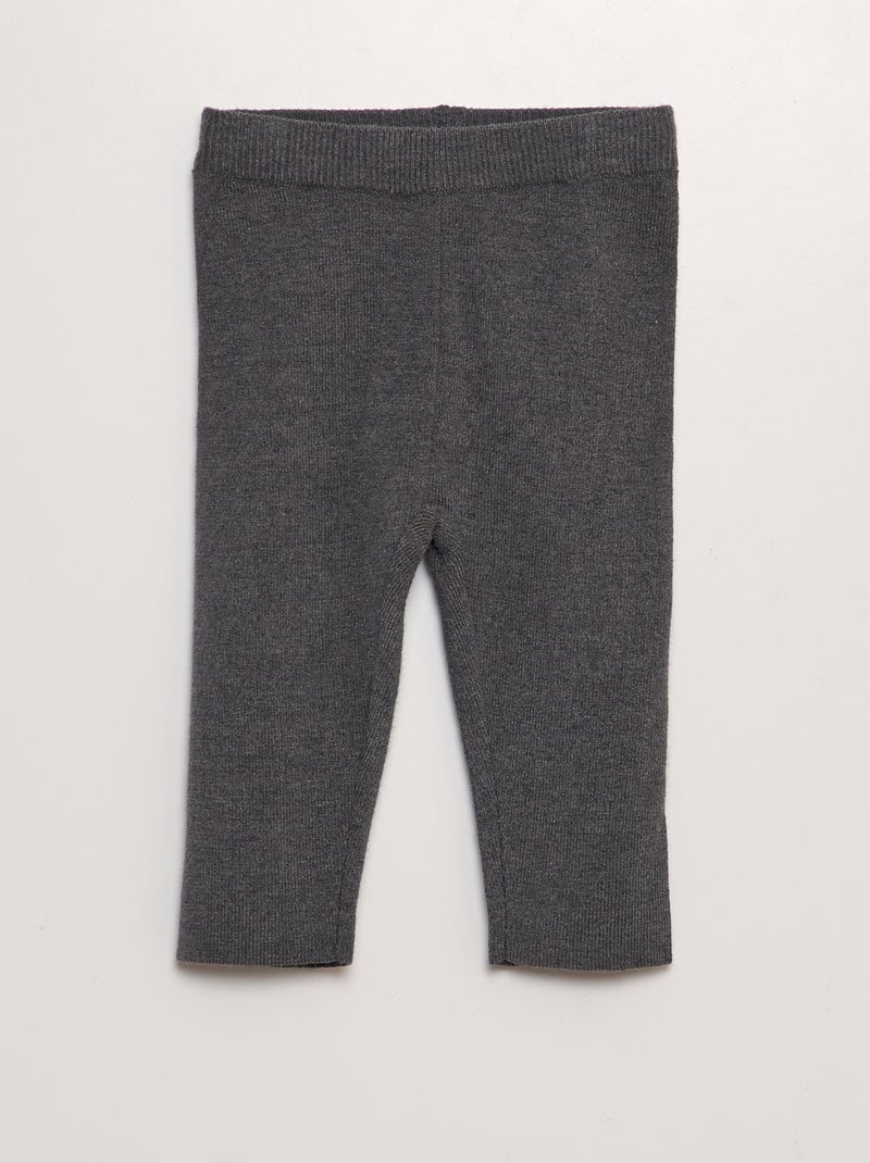 Conjunto de jersey + pantalón de punto compacto - 2 piezas GRIS - Kiabi