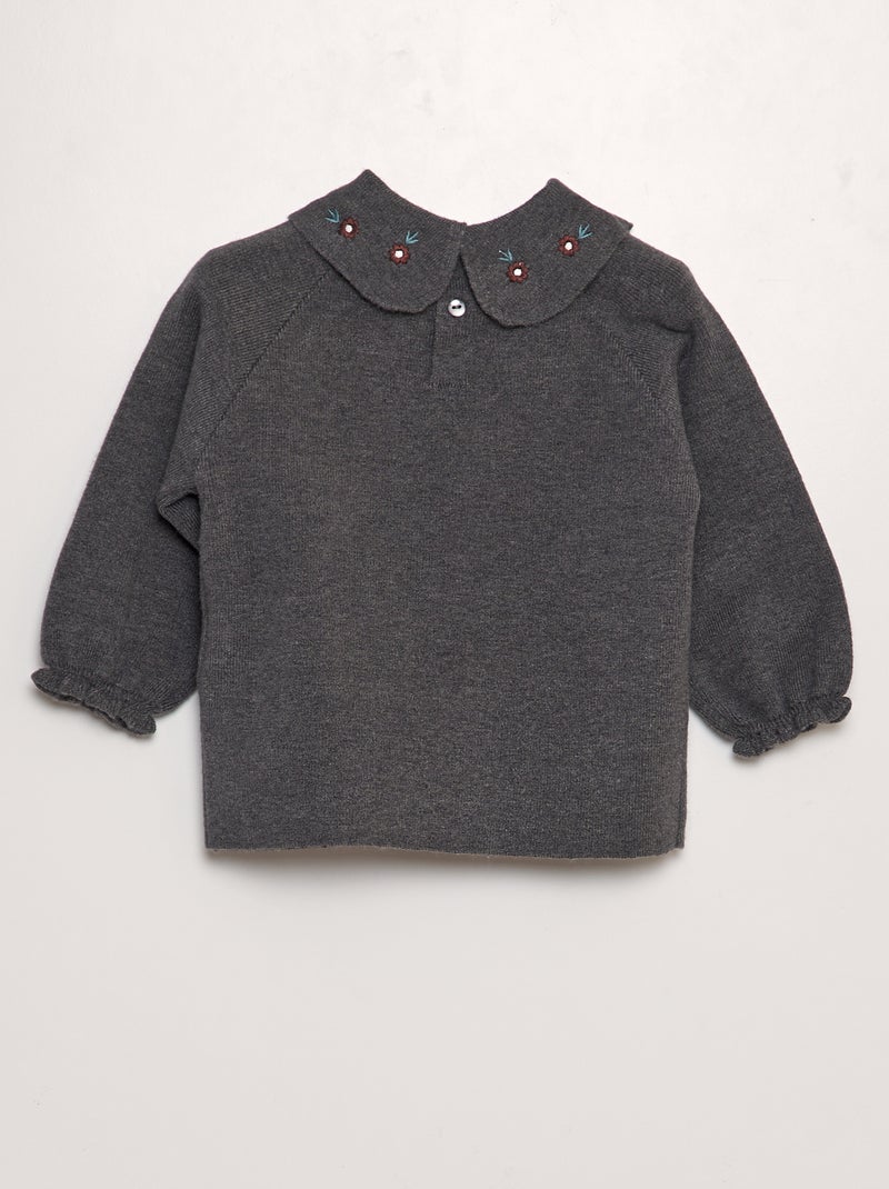 Conjunto de jersey + pantalón de punto compacto - 2 piezas GRIS - Kiabi