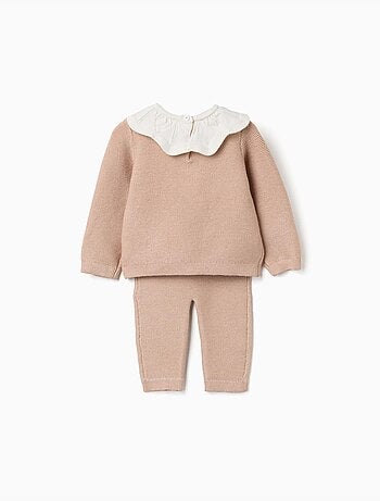 Conjunto de jersey y pantalón de punto