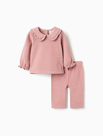 Conjunto de jersey y pantalón de punto