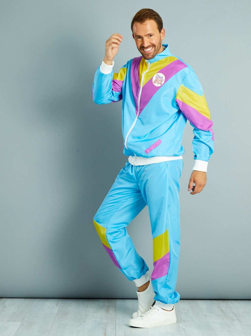 Conjunto de jogging años 80 azul - Kiabi