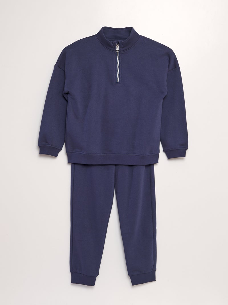 Conjunto de jogging con sudadera + pantalón - 2 piezas AZUL - Kiabi