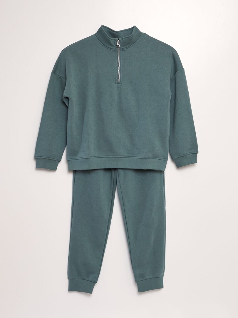 Conjunto de jogging con sudadera + pantalón - 2 piezas VERDE - Kiabi