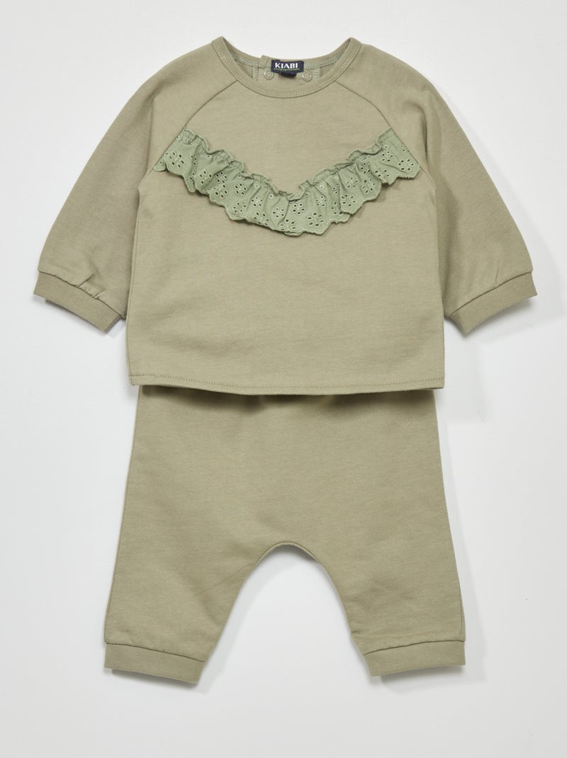 Conjunto de jogging de chándal - 2 piezas VERDE - Kiabi