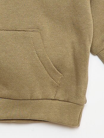 Conjunto de chándal liso de felpa sudadera + pantalón - 2 piezas