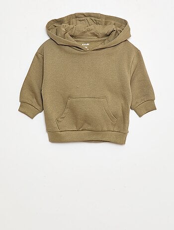Conjunto de chándal liso de felpa sudadera + pantalón - 2 piezas