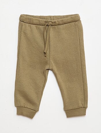 Conjunto de chándal liso de felpa sudadera + pantalón - 2 piezas