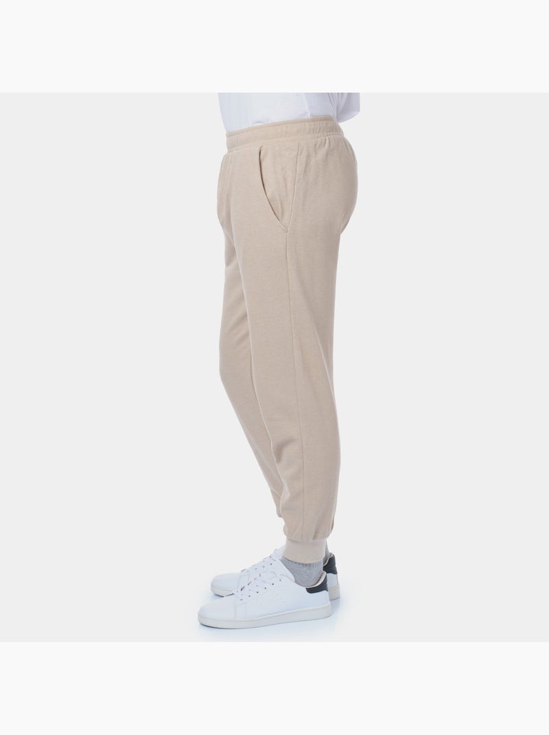 Conjunto de jogging de punto piqué Beige - Kiabi