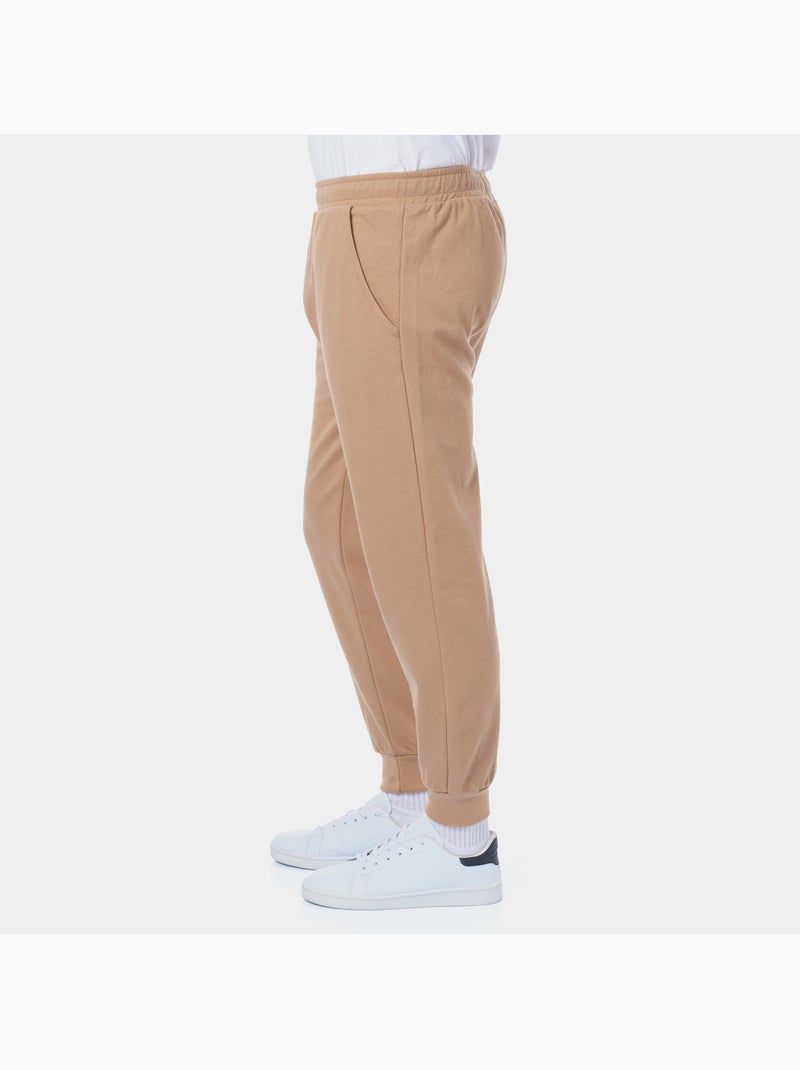 Conjunto de jogging de punto piqué Taupe - Kiabi