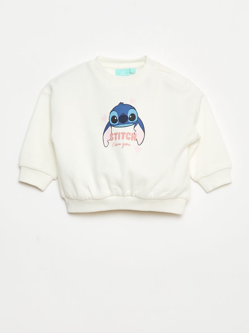 Conjunto de jogging 'Disney' 'Stitch' sudadera + pantalón - 2 piezas Blanco - Kiabi