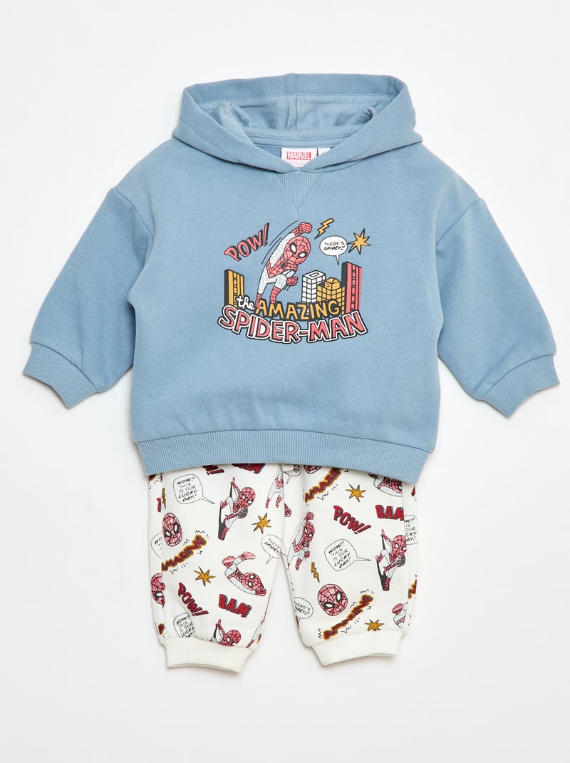 Conjunto de jogging 'Marvel' sudadera con capucha + pantalón - 2 piezas Azul - Kiabi