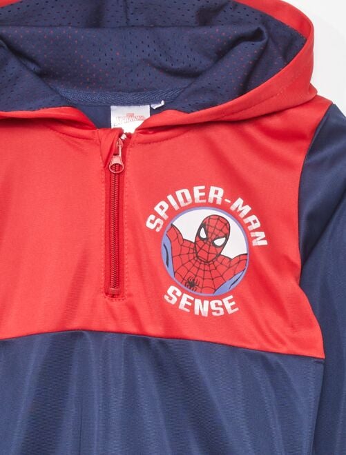 Marvel Spider-Man Tie Dye - Sudadera con capucha y cremallera para niños  grandes