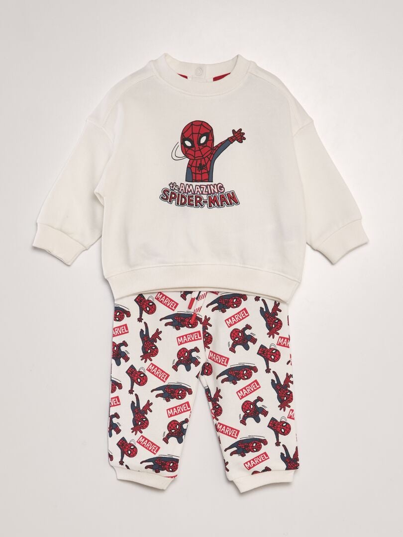 Marvel Spiderman - Set di felpa e pantaloni sportivi 3 Anni