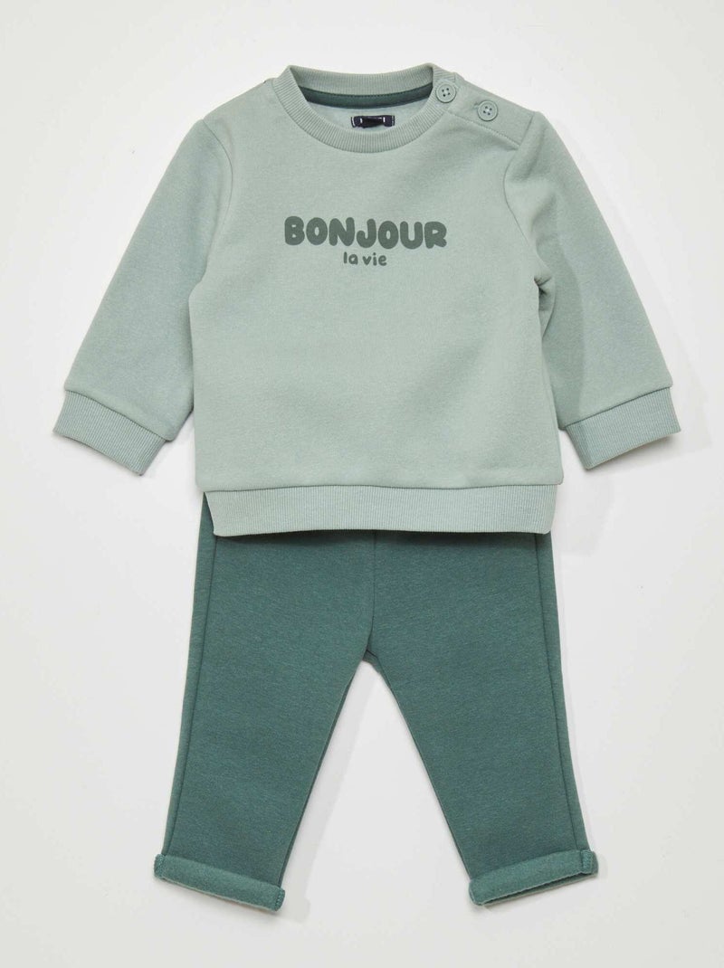 Conjunto de jogging: sudadera + pantalón - 2 piezas AZUL - Kiabi